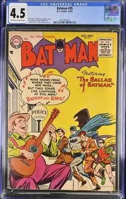 Buy Batman #95 1955 DC Comics CGC 4.5 Robin • 181.72£