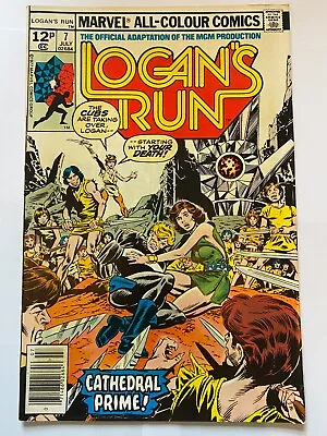 Buy LOGAN'S RUN #7  UK Price     Marvel Comics 1977 VF/NM • 7.95£