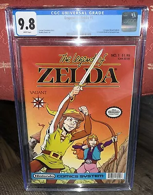 Buy Legend Of Zelda #1 CGC Graded 9.8 1st Print 1990 Nintendo Valiant Comics • 776.60£