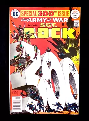 Buy Our Army At War #300 Nice HIGH GRADE DC War Easy Sgt. Rock Joe Kubert 1977 Key • 19.42£