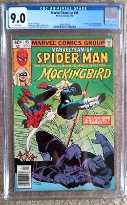 Buy MARVEL TEAM-UP #95 CGC 9.0 Spider-man And 1st Mockingbird - Newstand!! • 46.59£