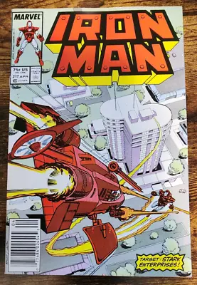 Buy IRON MAN #217 Marvel Comics 1st Ghost! 1987 NEWSSTAND (9.4) Near Mint • 6.99£