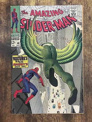 Buy Amazing Spider-Man #48 - GORGEOUS HIGHER GRADE - Vulture - Marvel Comics 1967 • 28.79£