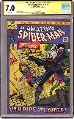 Buy Amazing Spider-Man #102 CGC 7.0 SS Thomas 1971 3871813001 • 120.37£