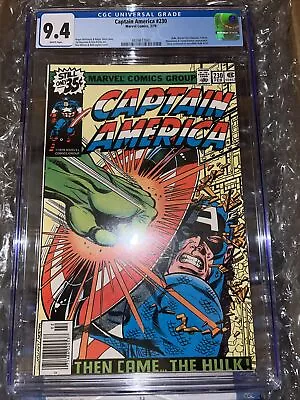 Buy Captain America #230 CGC 9.4 1979 Hulk • 108.69£