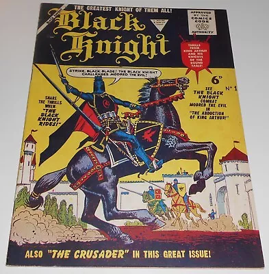 Buy BLACK KNIGHT No.1 L Miller / Atlas 1955 Key Super-rare UK EDITION Higher Grade • 2,500£