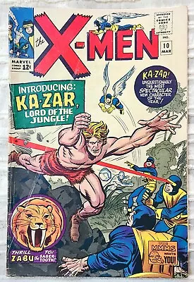 Buy X--Men # 10 4.5 1st App. KA-ZAR And ZABU, SAVAGE LAND, MCU • 427.13£