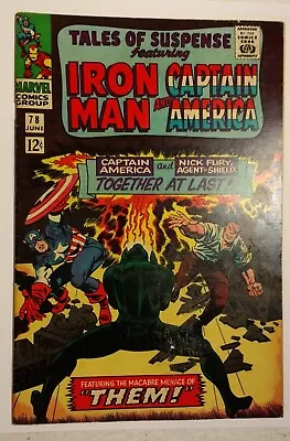 Buy Tales Of Suspense 78 FN 6.0 1966 / Iron Man Captain America Nick Fury Mandarin • 14.37£