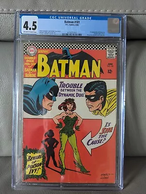 Buy Batman #181—Beautiful CGC 4.5!—1st App Poison Ivy! DC Comics 1966 • 465.19£