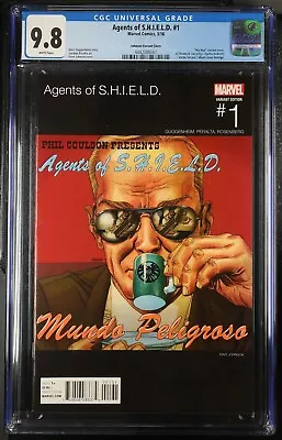 Buy Agents Of S.H.I.E.L.D. #1 CGC 9.8 WP (2016) Hip Hop Variant Cover (Marvel) • 116.49£