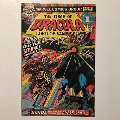 Buy Tomb Of Dracula #44 Vs. Doctor Strange Marvel 1976 Blade App Bronze Horror Fine- • 8.55£