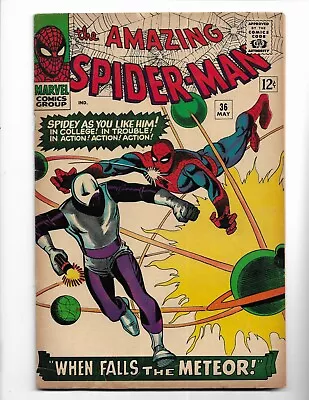 Buy Amazing Spider-man 36 - Vg/f 5.0 - 1st Appearance Of The Looter - Ditko (1966) • 85.43£