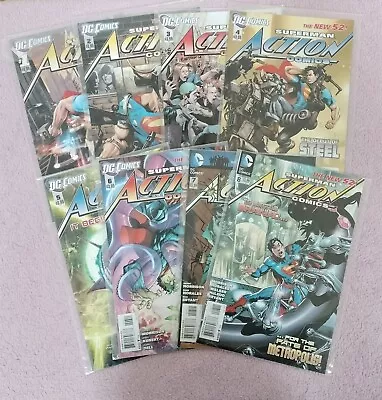 Buy Action Comics Superman New 52 Comic Book DC Issue One To Eight (1-8) • 5.99£