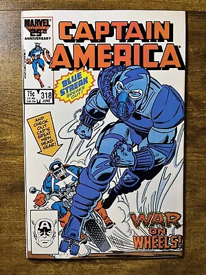 Buy Captain America 318 High Grade Death Of Death Adder & Blue Streak Marvel 1986 D • 7.74£