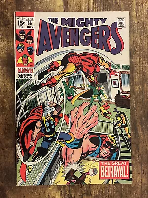 Buy Avengers #66 - STUNNING HIGH GRADE  - 1st Adamantium - Marvel Comics 1969 • 49.70£