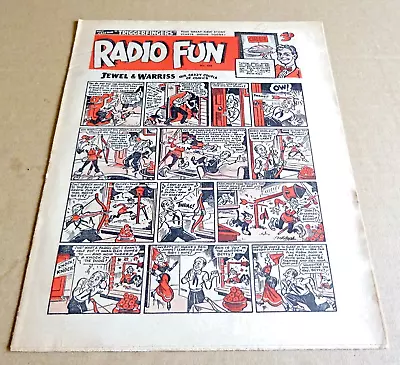 Buy RADIO FUN 1950 GOLDEN AGE COMIC DATED DECEMBER 2nd  1950 (VG-) CONDITION • 3.95£