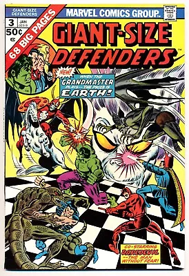 Buy GIANT-SIZE DEFENDERS #3 F, Jim Starlin Art. 1st Korvac, Marvel Comics 1974 • 38.83£