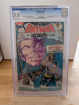 Buy Batman #234 Aug 1971 DC. 5.5 CGC. 1ST Silver Age App Of Two Face • 350£