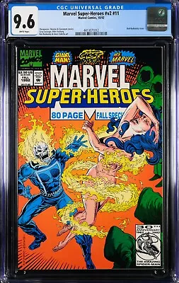 Buy Marvel Super-Heroes V2 #11 CGC 9.6 Comics 1992 Budiansky 1st Rogue Vs Ms Marvel • 81.54£