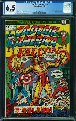 Buy Captain America #160 (1973) CGC 6.5!! Origin And 1st App Of Solarr! • 33.39£