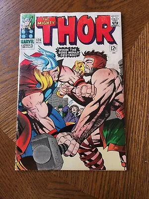 Buy The Mighty Thor # 126 1st Thor Vs Hercules Jack Kirby Marvel Comics (1963) • 46.60£