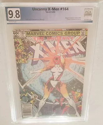 Buy Uncanny X-Men #164 NOT CGC PGX GRADED 9.8  NEWSSTAND 1st App Binary 1982  D • 155.32£