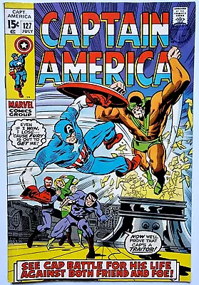 Buy CAPTAIN AMERICA 127 Marvel Silver Age 1970 Vfn • 24.50£