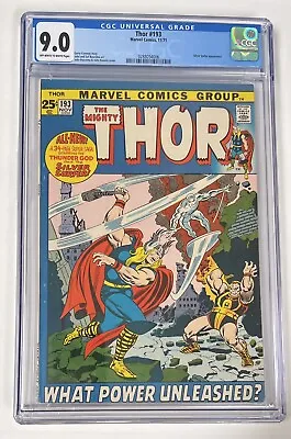 Buy Thor #193 (Marvel, 11/71) CGC 9.0 Silver Surfer Cover • 217.44£