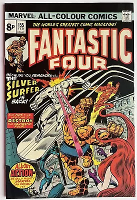 Buy Fantastic Four #155 (1975) Silver Surfer Appearance • 17.95£