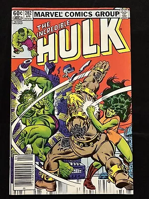 Buy Incredible Hulk #282 VF- 1st Team-Up Hulk She-Hulk Marvel Comics • 13.97£