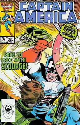 Buy Captain America (1st Series) #320 VF; Marvel | Mark Gruenwald Scourge - We Combi • 3.09£