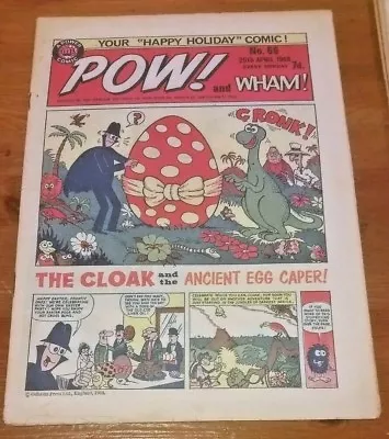 Buy POW! #66 Odhams Press 1968 - MARVEL UK SPIDER-MAN FANTASTIC FOUR COMIC • 6£