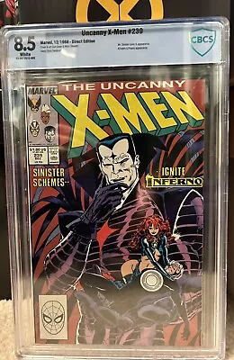 Buy Uncanny X-Men #239  CBCS 8.5 - Mister Sinister - Silvestri  🔥 • 77.65£