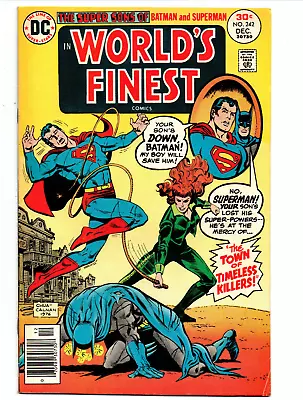 Buy World's Finest #242 Newsstand - Super Sons - Superman - Batman - 1976 - VF • 7.76£