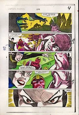 Buy 1984 Captain America 295 Page 4 Marvel Color Guide Art: Baron Zemo/Mother Night • 25.56£