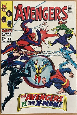 Buy Avengers #53 June 1968 Vs The X-Men 2nd Major X-over Magneto App Buscema Key 🔑 • 120£