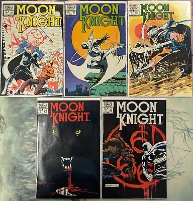 Buy 1983 Marvel  MOON KNIGHT Lot #26 27 28 29 & 30 Mid Grade Werewolf By Night • 46.59£