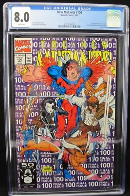 Buy New Mutants #100 CGC 8.0 Last Issue 1st Appearance X-Force Shatterstar 1991 • 77.66£