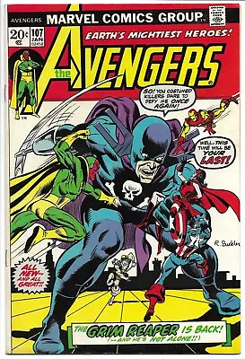 Buy Avengers #107 Fn/vf 7.0 Grim Reaper! Vision! Captain America! Bronze Age Marvel! • 38.82£