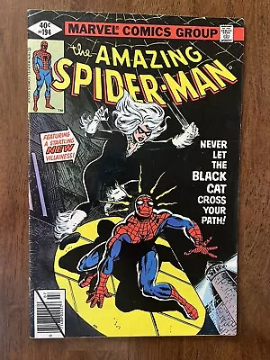 Buy Amazing Spider-man # 194 (1979) First Appearance Of The Black Cat (newsstand) • 155.31£