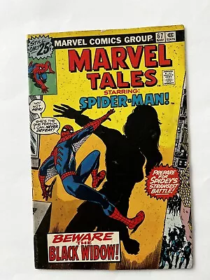 Buy Marvel Tales#67-Spiderman In Beware The Black Widow!-Mid Grade MCU Reprints-1976 • 6.37£