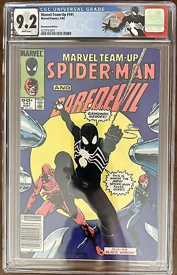 Buy Marvel Team Up # 141 CGC 9.2 White (Marvel 1984) Black Suit Symbiote Newsstand • 208.91£