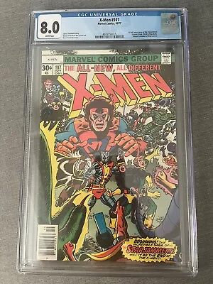 Buy Uncanny X-Men #107 CGC 8.0 1977 1st Full App. Starjammers • 298£