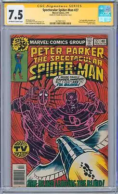 Buy Spectacular Spider-Man #27 7.5 CGC Signed Frank Miller 1st Miller Daredevil Art • 116.49£
