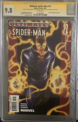 Buy Ultimate Spider-man #12 Cgc 9.8 Nm/mt 2001 Signed By Stan Lee! Marvel Comics • 466.78£
