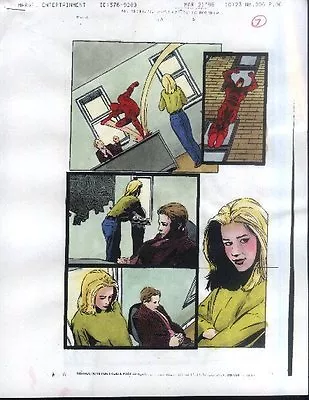Buy Original 1996 Daredevil 354 Color Guide Marvel Comics Production Art Page 6:90's • 46.56£