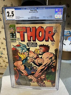 Buy THOR #126 CGC 2.5..1st App Of Thor In Own Title.Whom The Gods Would Destroy • 155.31£