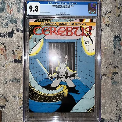 Buy Cerebus The Aardvark #15 (1980) 💥 CGC 9.8 White Pages 💥 Rare! Dave Sim Comic • 135.87£