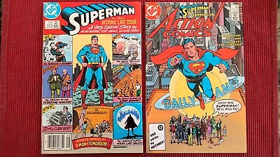 Buy Superman 423 + Action Comics 583 Comic Lot Alan Moore DC (1986) Man Of Tomorrow • 19.42£