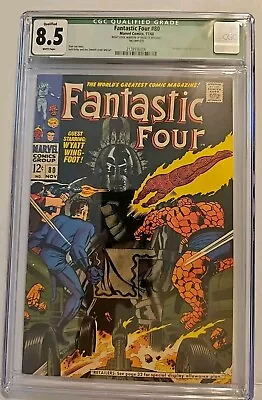 Buy Fantastic Four #80 CGC 8.5 Stan Lee Jack Kirby 1st Tomazooma White Pages READ • 88.06£
